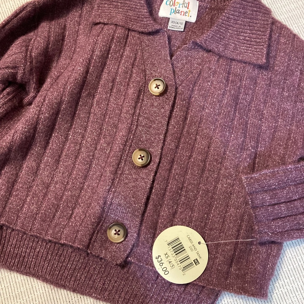 Cardi and Tank. Size 4/5. - Picture 4 of 5
